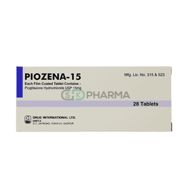 Piozena Tablet 15 mg (Pioglitazone)