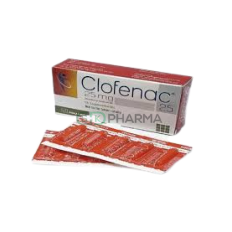 Clofenac Suppository 12.5 mg (Diclofenac Sodium)