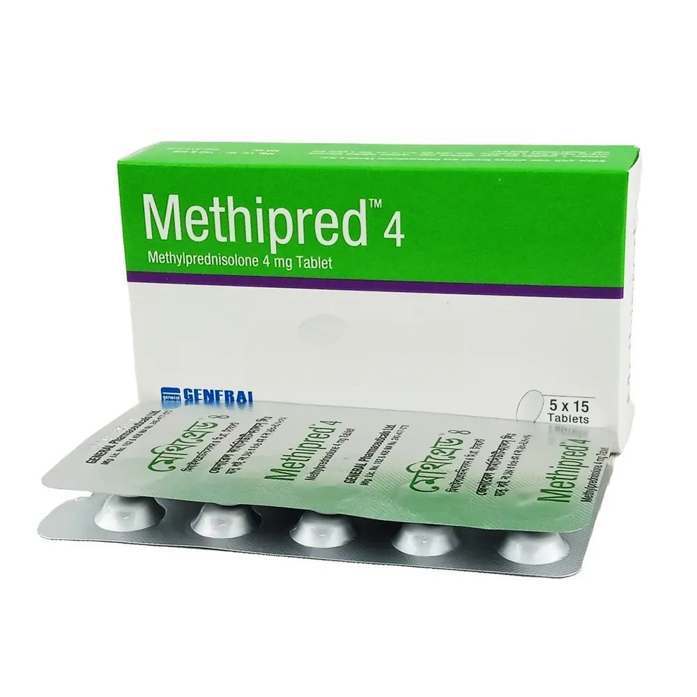 Methipred Tablet, Methylprednisolone 4 mg