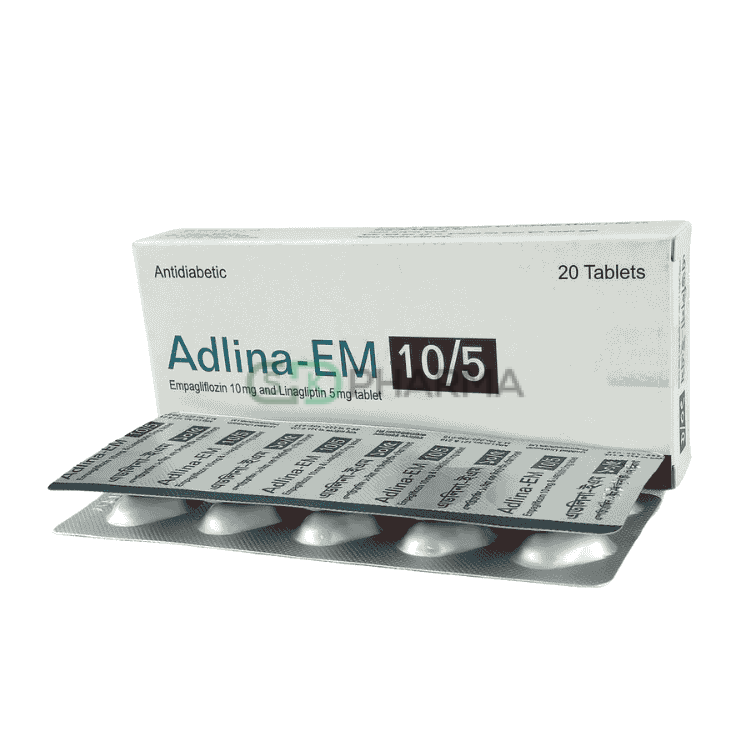 Adlina-EM Tablet 10 mg+5 mg (Empagliflozin + Linagliptin)