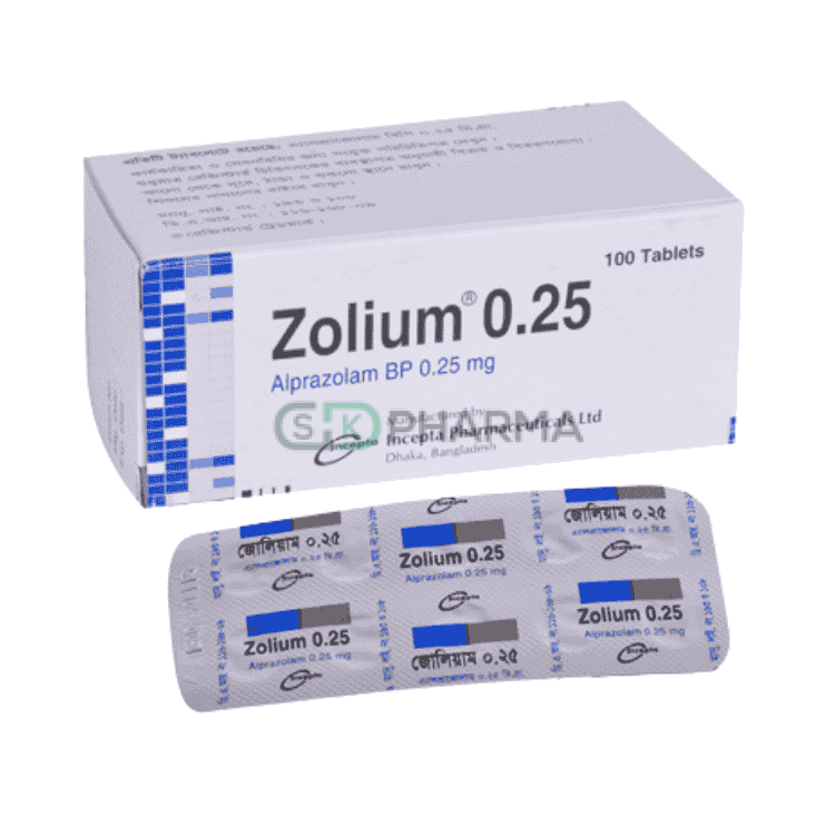 Zolium Tablet 0.25 mg (Alprazolam)