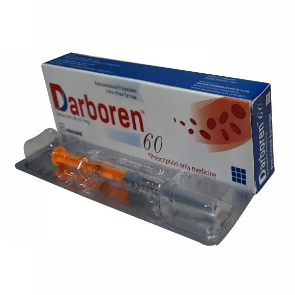 Darboren SC Injection, Darbepoetin Alfa 60 mcg/0.3 ml