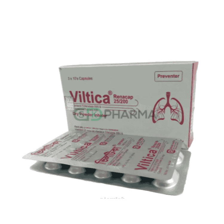 Viltica Inhalation Capsule 25 mcg+200 mcg (Vilanterol Trifenatate + Fluticasone Furoate)
