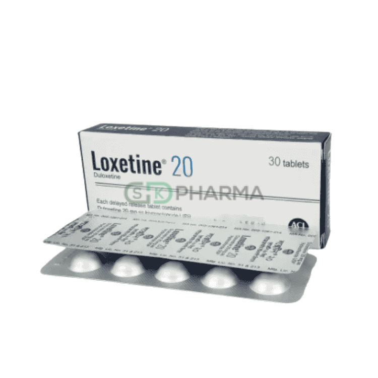 Loxetine Tablet 20 mg (Duloxetine Hydrochloride)