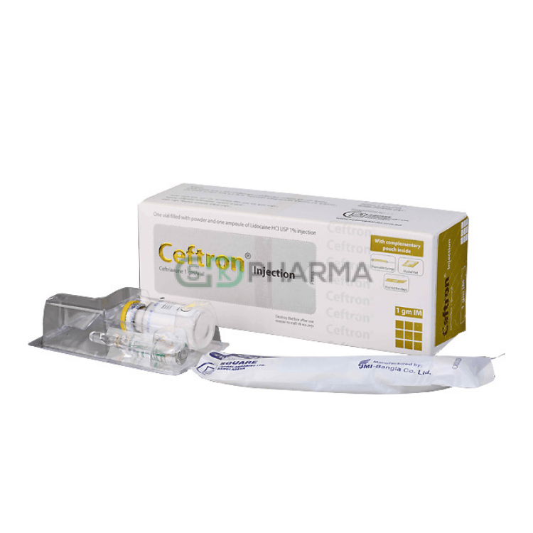 Ceftron Injection 500 mg/vial (Ceftriaxone Sodium)