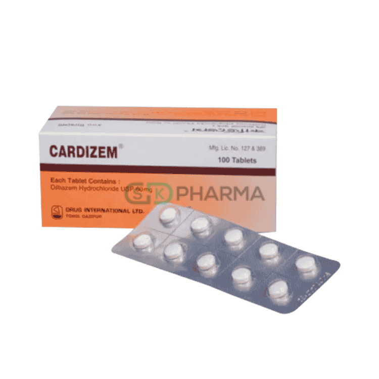 Cardizem Tablet 60 mg (Diltiazem Hydrochloride)