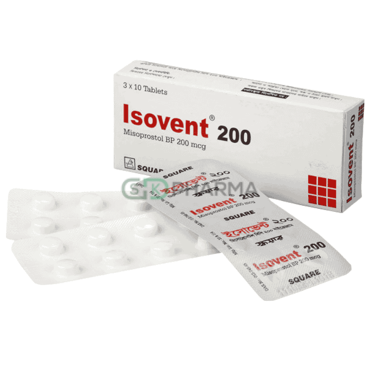Isovent Tablet 200 mcg (Misoprostol)