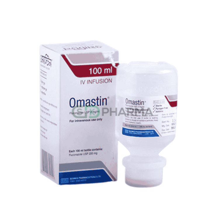 Omastin Injection 200 mg/100 ml (Fluconazole)