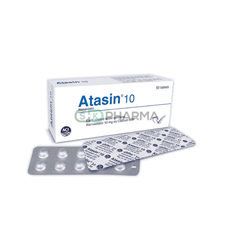 Atasin Tablet 10 mg (Atorvastatin Calcium)