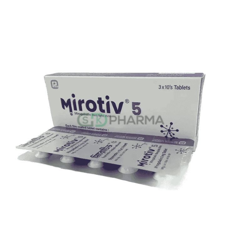 Mirotiv Tablet 5 mg (Mirogabalin Besylate)