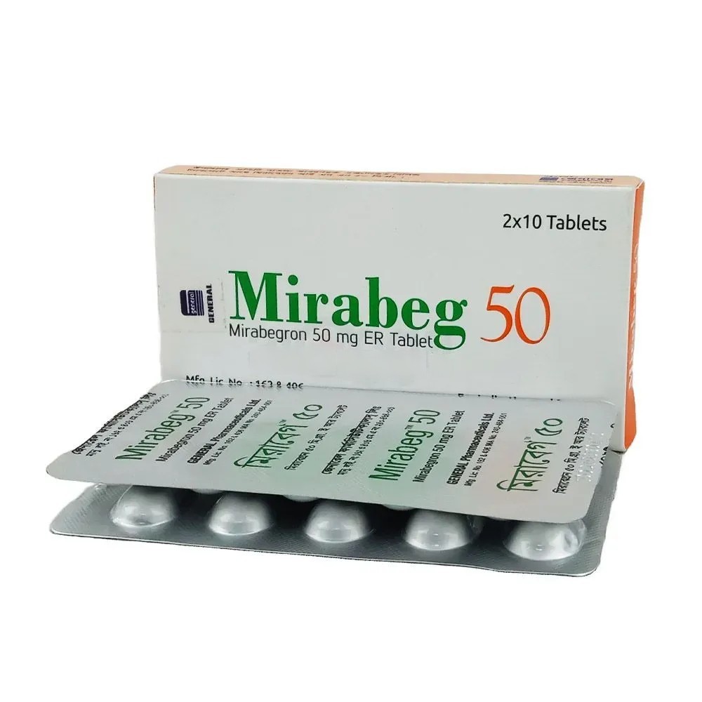Mirabeg ER Tablet (Extended Release), Mirabegron 50 mg