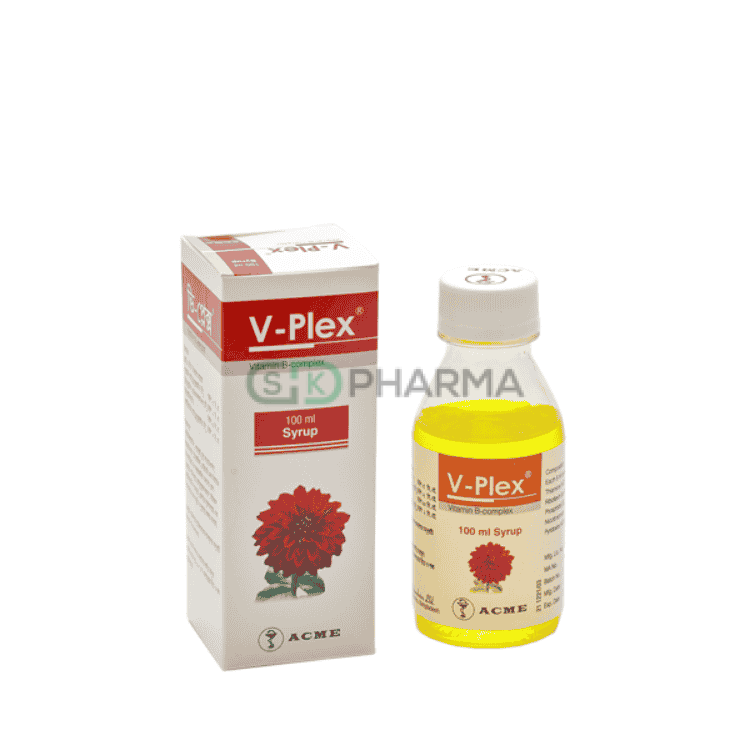V-Plex Syrup (5 mg+2 mg+2 mg+20 mg)/5 ml (Vitamin B complex)