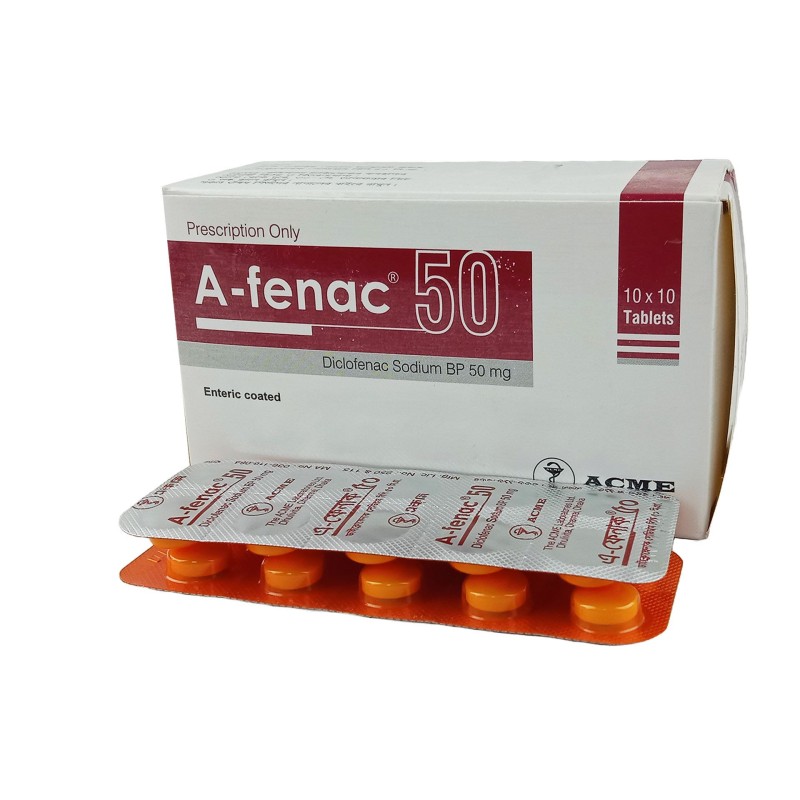 A-Fenac Tablet, Diclofenac Sodium 50 mg
