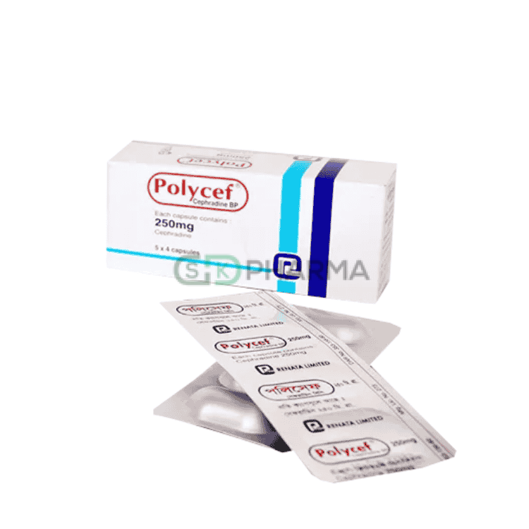 Polycef Capsule 250 mg (Cephradine)