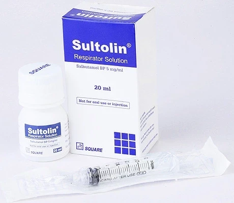 Sultolin Nebuliser Solution 2 ml Pack, Salbutamol 5 mg/ml