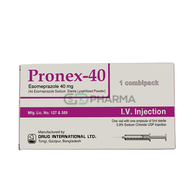 Pronex Injection 40 mg/vial (Esomeprazole)