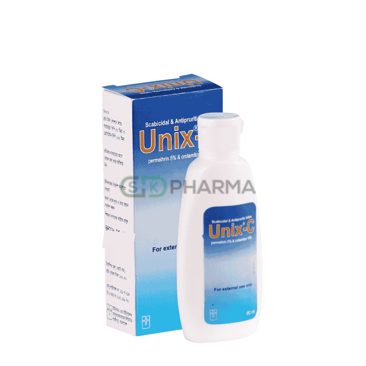 Unix-C Lotion 5%+10% (Permethrin + Crotamiton)
