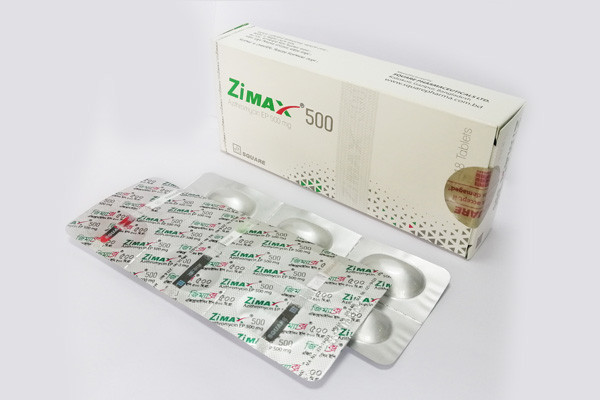 Zimax Tablet, Azithromycin Dihydrate 500 mg