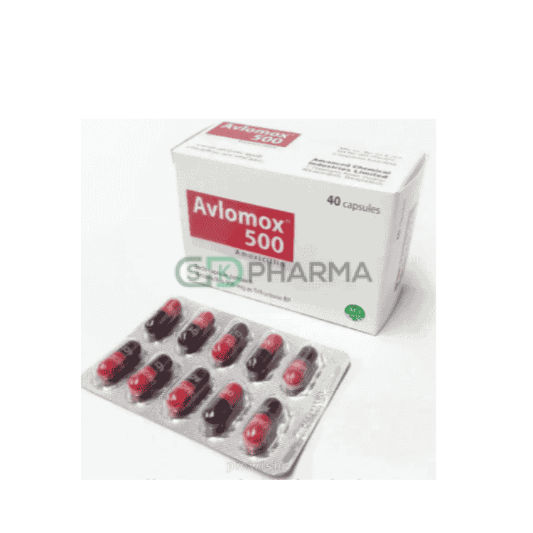 Avlomox Capsule 500 mg (Amoxicillin Trihydrate)