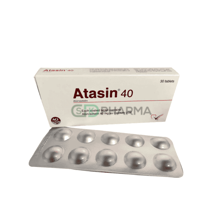 Atasin Tablet 40 mg (Atorvastatin Calcium)