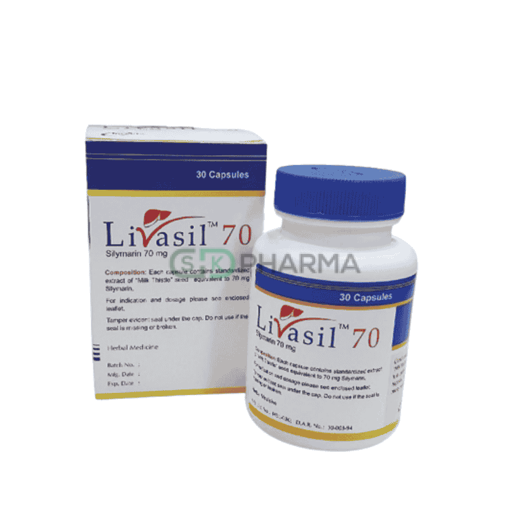 Livasil Capsule 70 mg (Silymarin [Dried extract of milk thistle fruits])