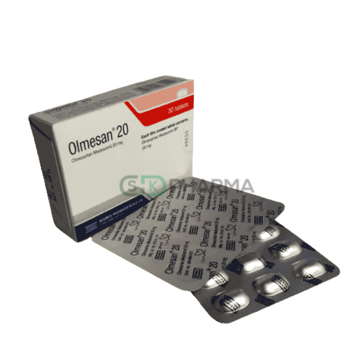 Olmesan Tablet 20 mg (Olmesartan Medoxomil)