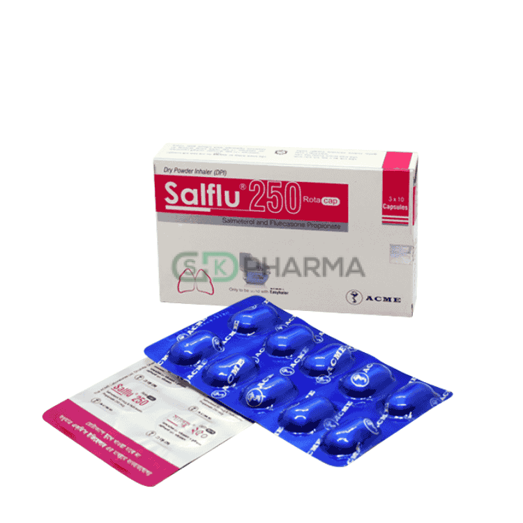 Salflu Inhalation Capsule 50 mcg+250 mcg (Salmeterol + Fluticasone Propionate)