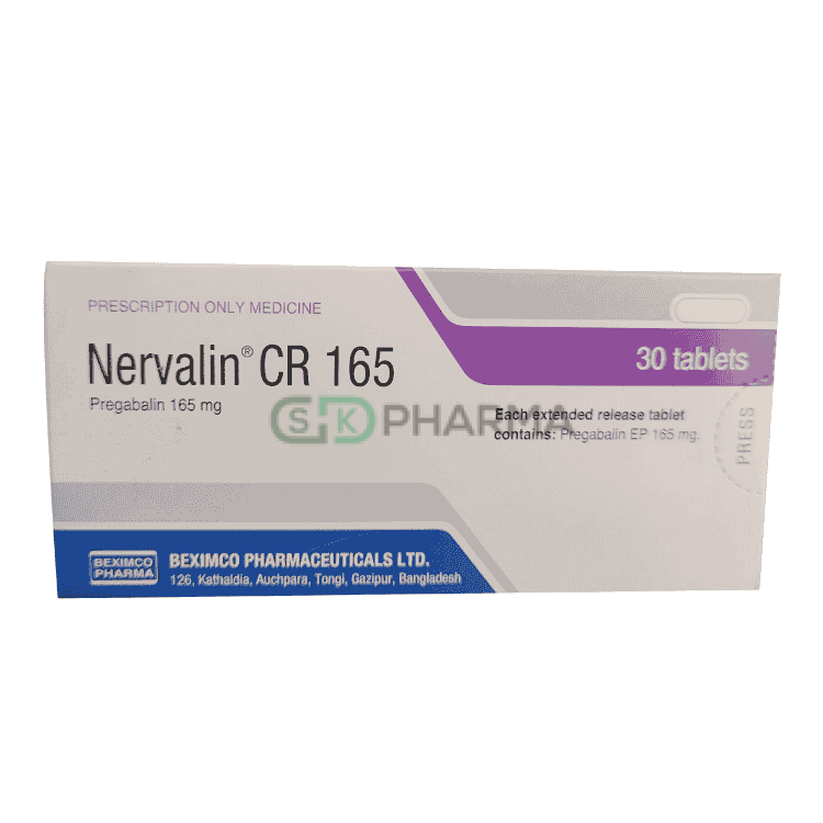 Nervalin CR Tablet 165 mg (Pregabalin)