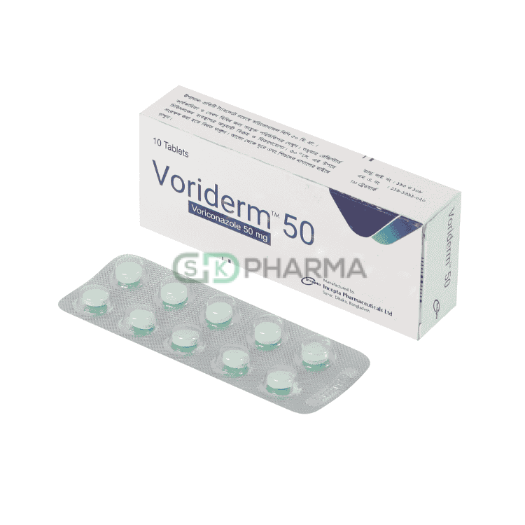 Voriderm Tablet 50 mg (Voriconazole)