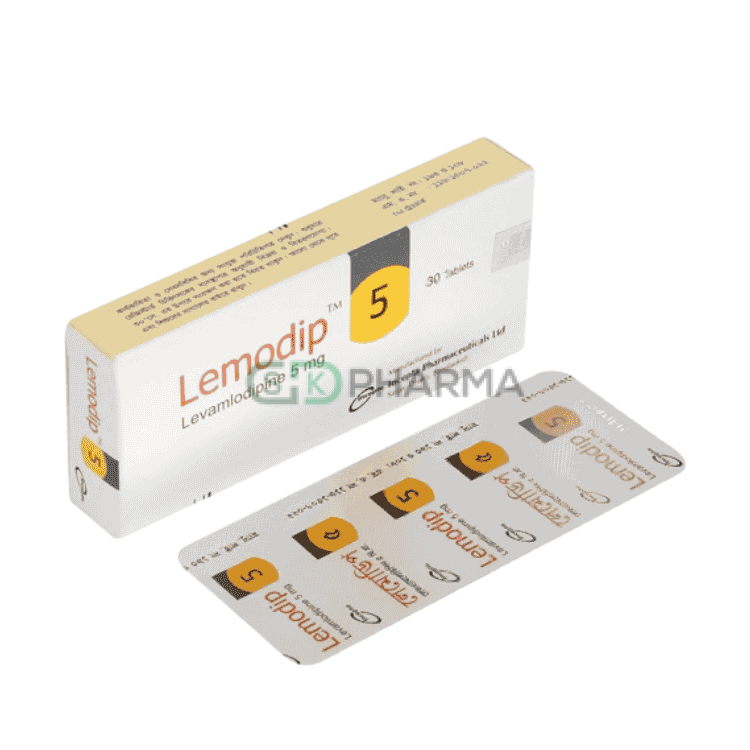 Lemodip Tablet 5 mg (Levamlodipine Maleate)