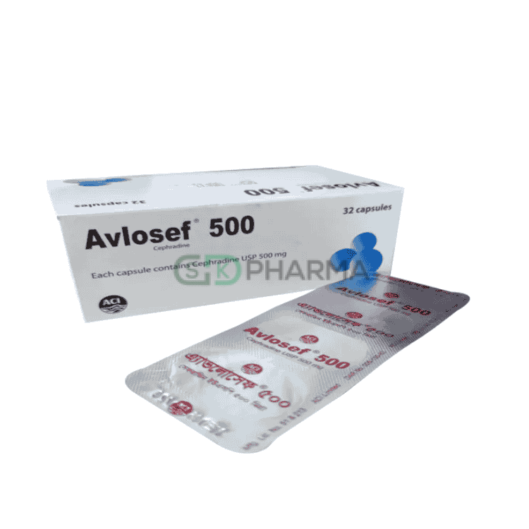 Avlosef Capsule 500 mg (Cephradine)