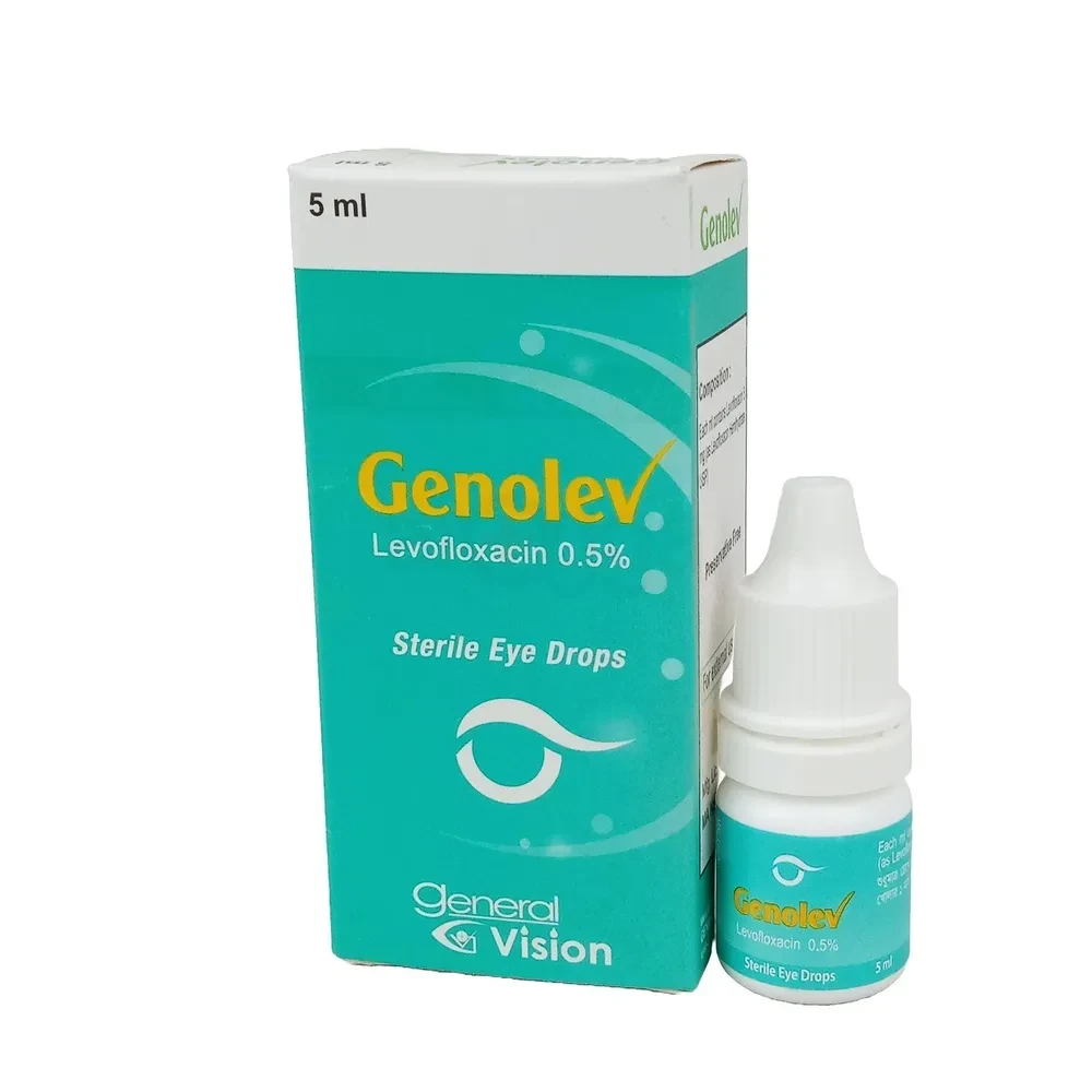 Genolev Ophthalmic Solution 5 ml drop, Levofloxacin 0.5%