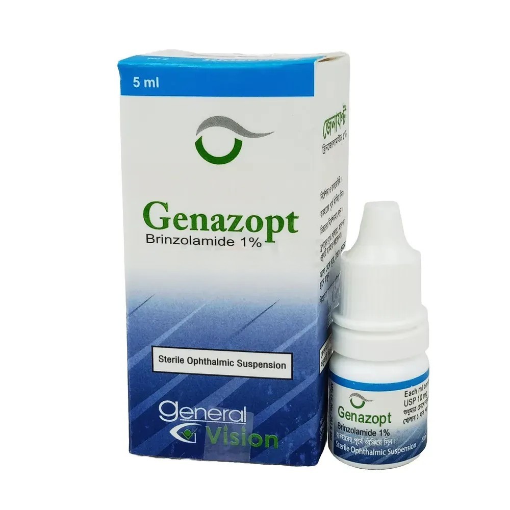 Genazopt Ophthalmic Suspension 5 ml drop, Brinzolamide 1%