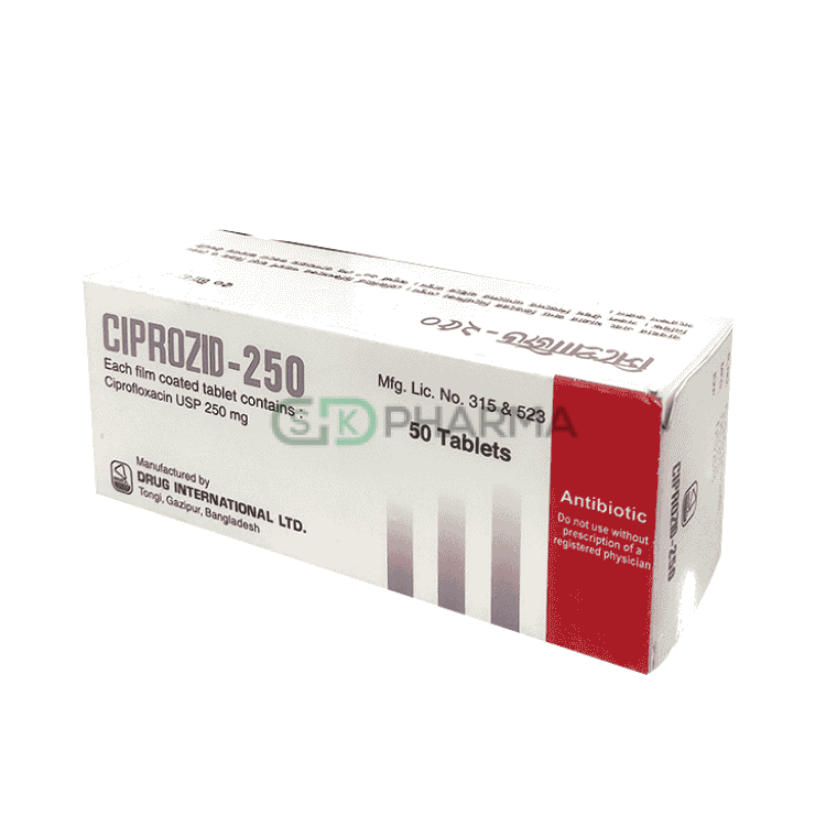 Ciprozid Tablet 250 mg (Ciprofloxacin)