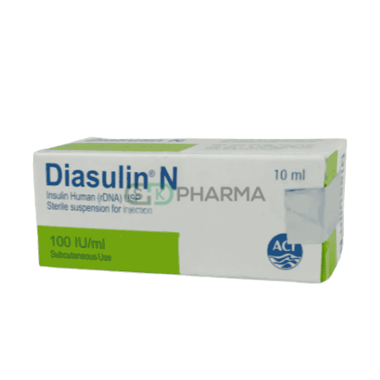 Diasulin N Injection 100 IU/ml (Insulin Human [rDNA])