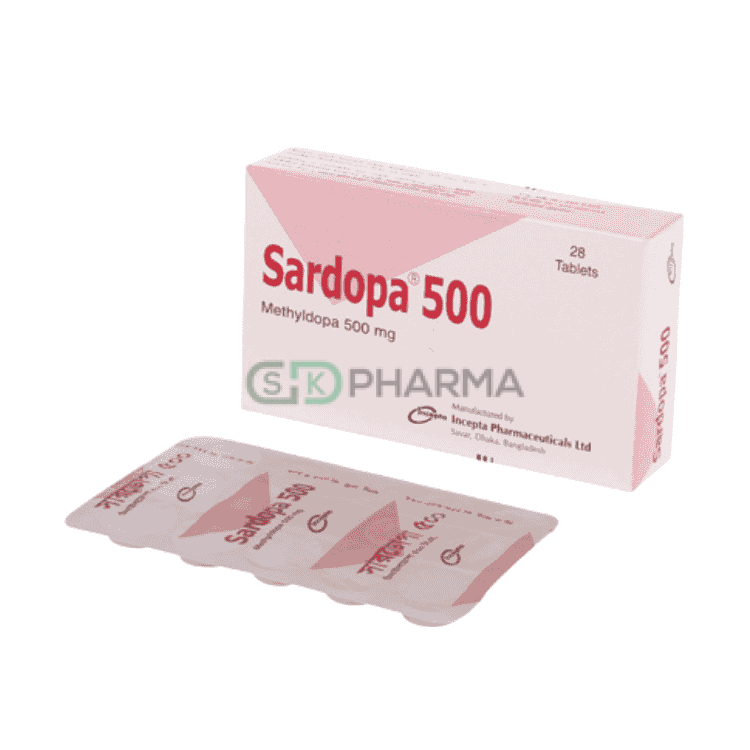 Sardopa Tablet 500 mg (Methyldopa)