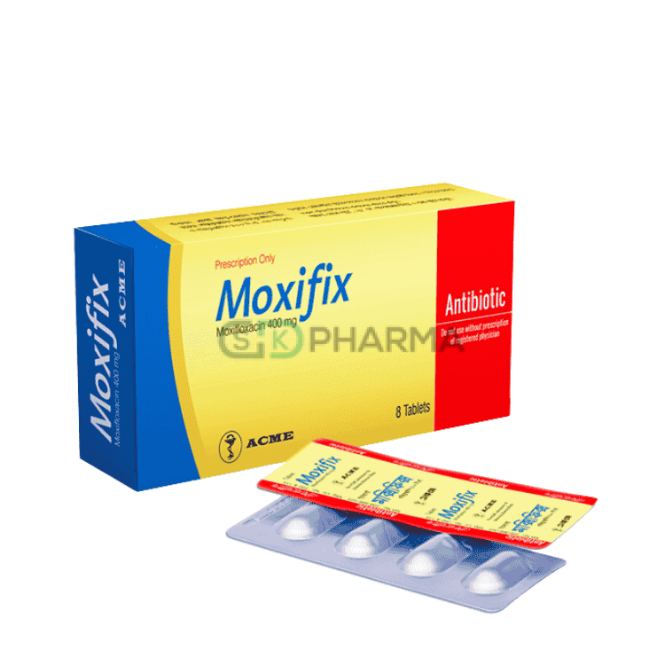 Moxifix Tablet 400 mg (Moxifloxacin Hydrochloride (Tablet))