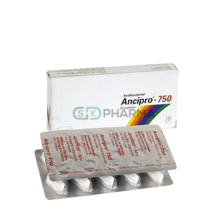 Ancipro Tablet 750 mg (Ciprofloxacin)