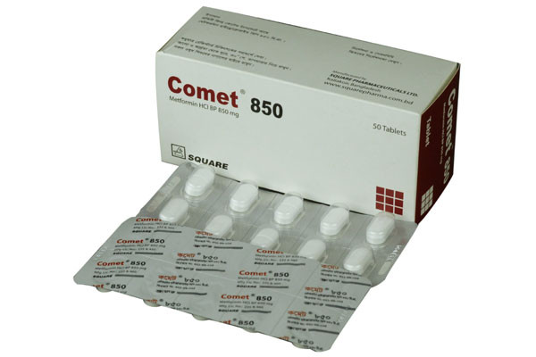 Comet Tablet , Metformin Hydrochloride 850 mg