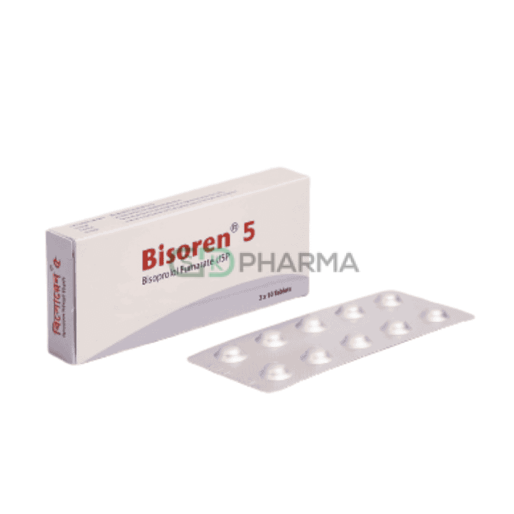 Bisoren Tablet 5 mg (Bisoprolol Fumarate)