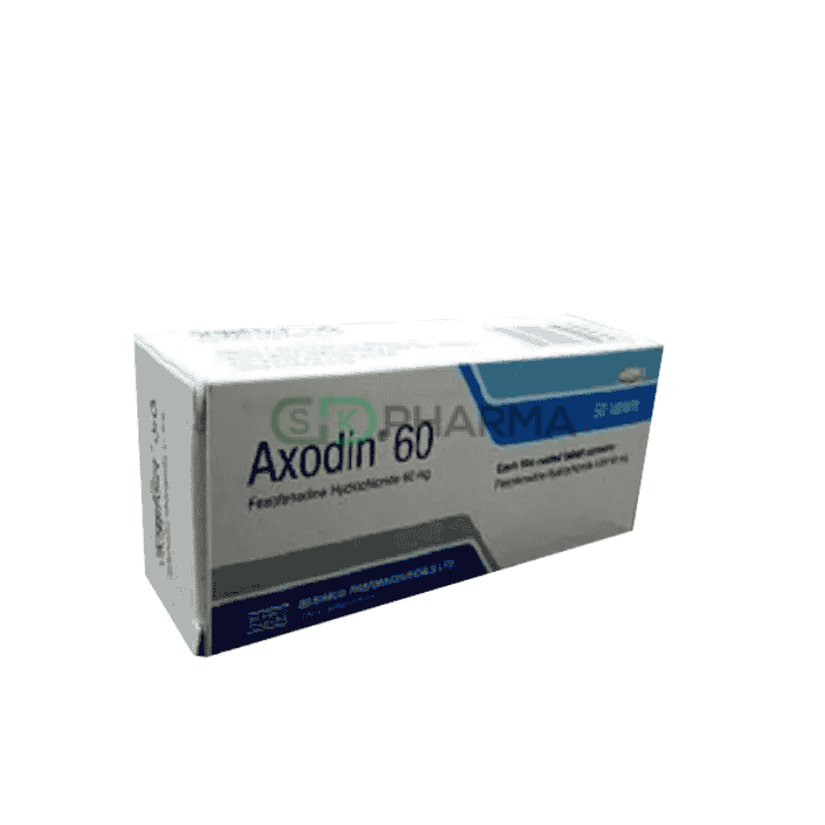 Axodin Tablet 60 mg (Fexofenadine Hydrochloride)