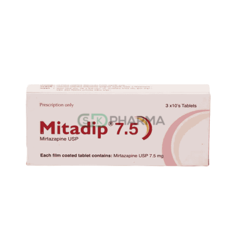 Mitadip Tablet 7.5 mg (Mirtazapine)