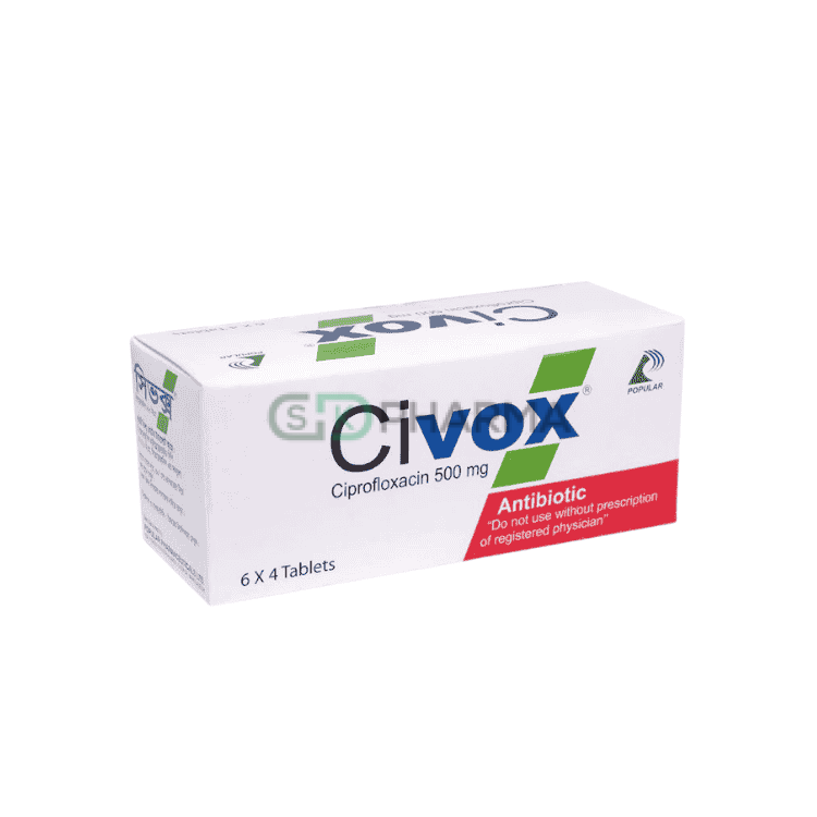 Civox Tablet 500 mg (Ciprofloxacin)
