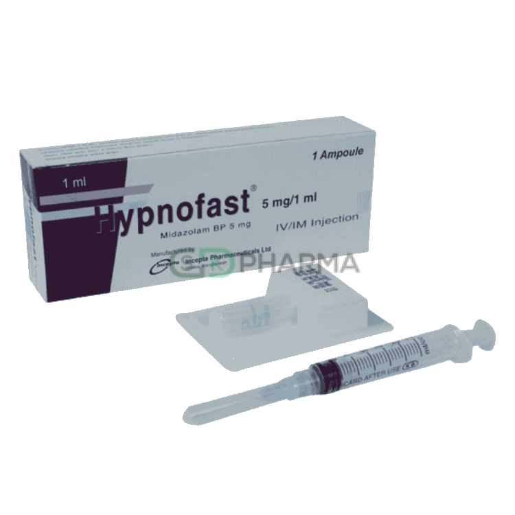 Hypnofast Injection 5 mg/ml (Midazolam)