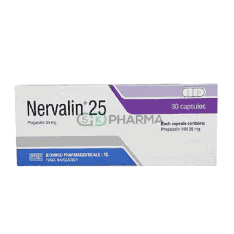 Nervalin Capsule 25 mg (Pregabalin)