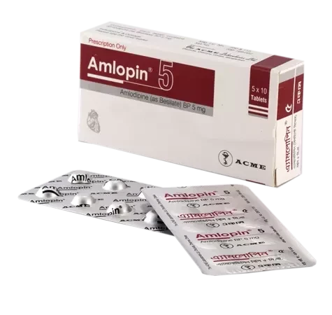 Amlopin Tablet, Amlodipine Besilate 5 mg