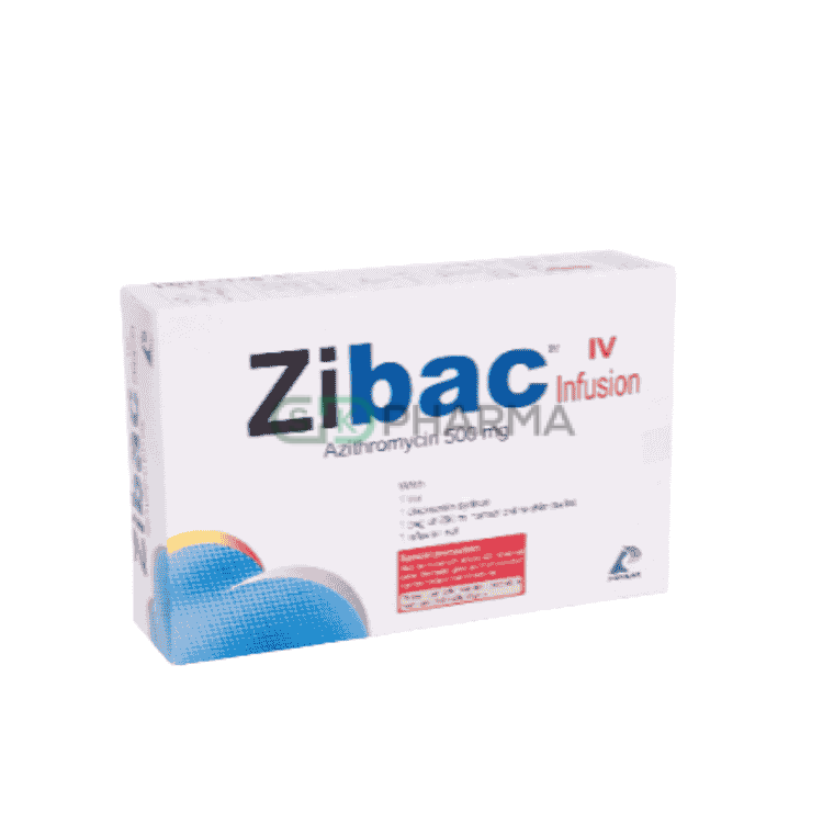 Zibac Injection 500 mg/ml (Azithromycin Dihydrate)