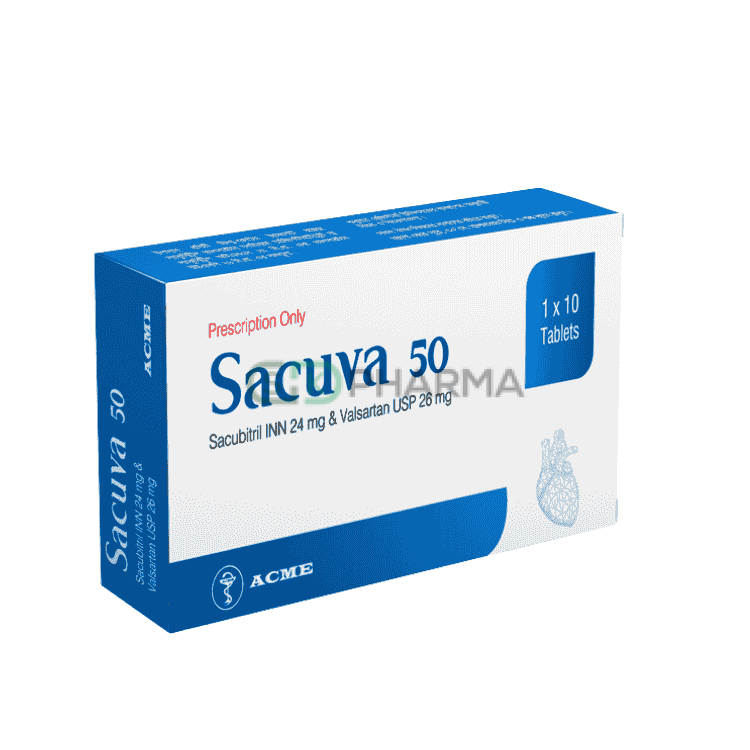 Sacuva Tablet 24 mg+26 mg (Sacubitril + Valsartan)