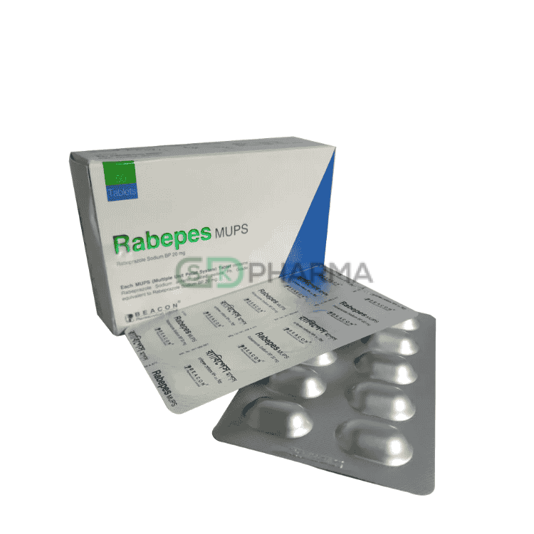 Rabepes MUPS Tablet 20 mg (Rabeprazole Sodium)