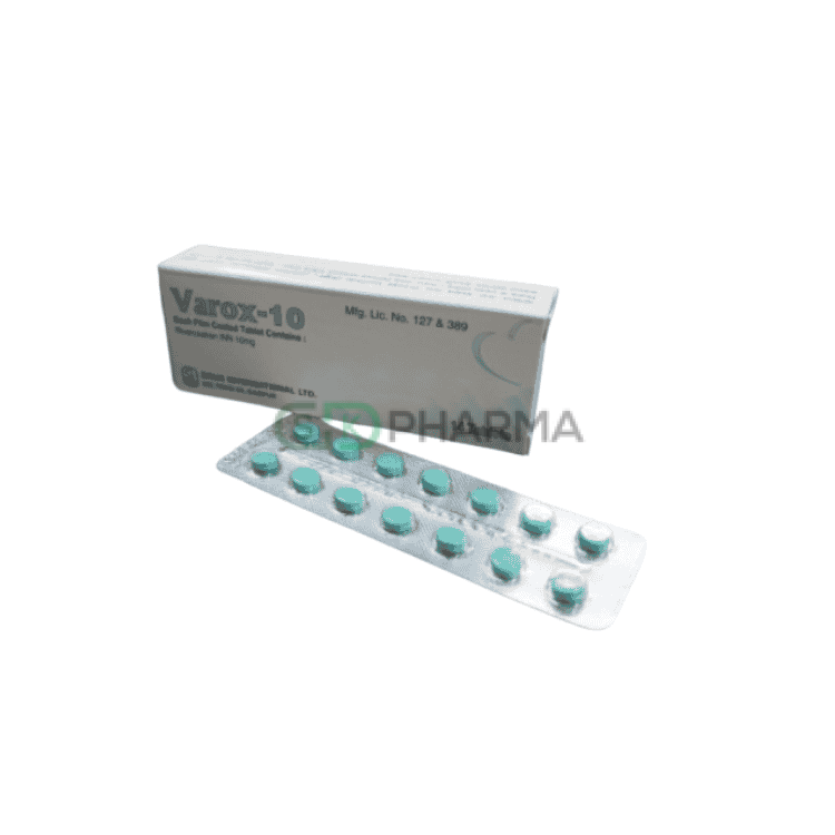 Varox Tablet 10 mg (Rivaroxaban)